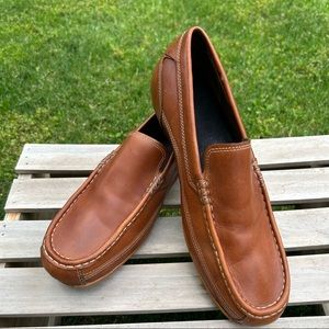Rockport I. Travel Brown Leather Loafer Slip-on Size 10